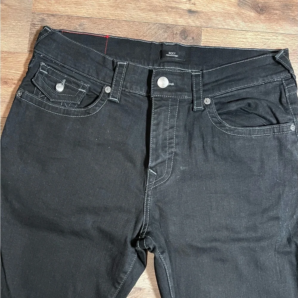 NWT True Religion Ricky Relaxed Straight Men‎ Jeans- 38